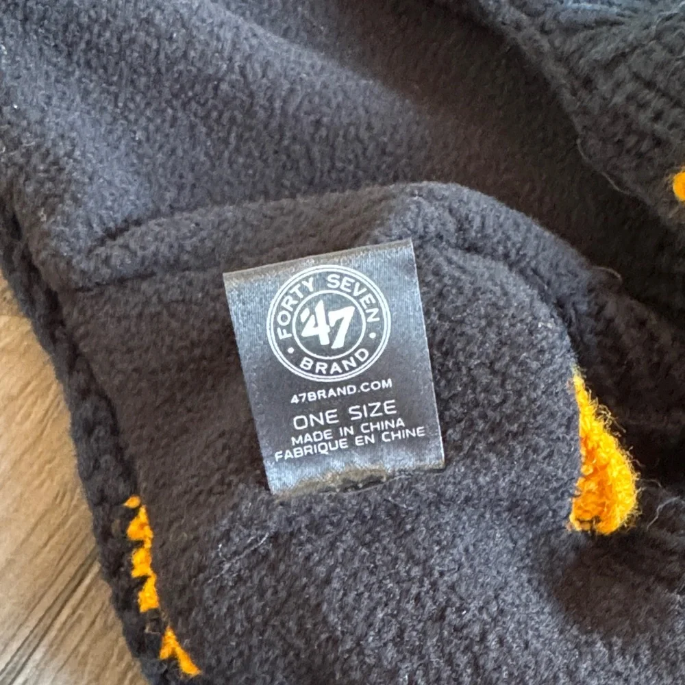 Steelers Kids Knit Hat - Black and Yellow - One Size